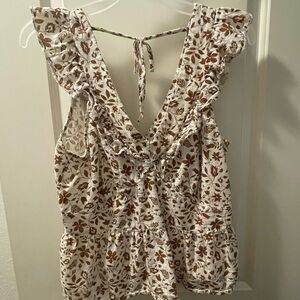 No shoulder cropped top